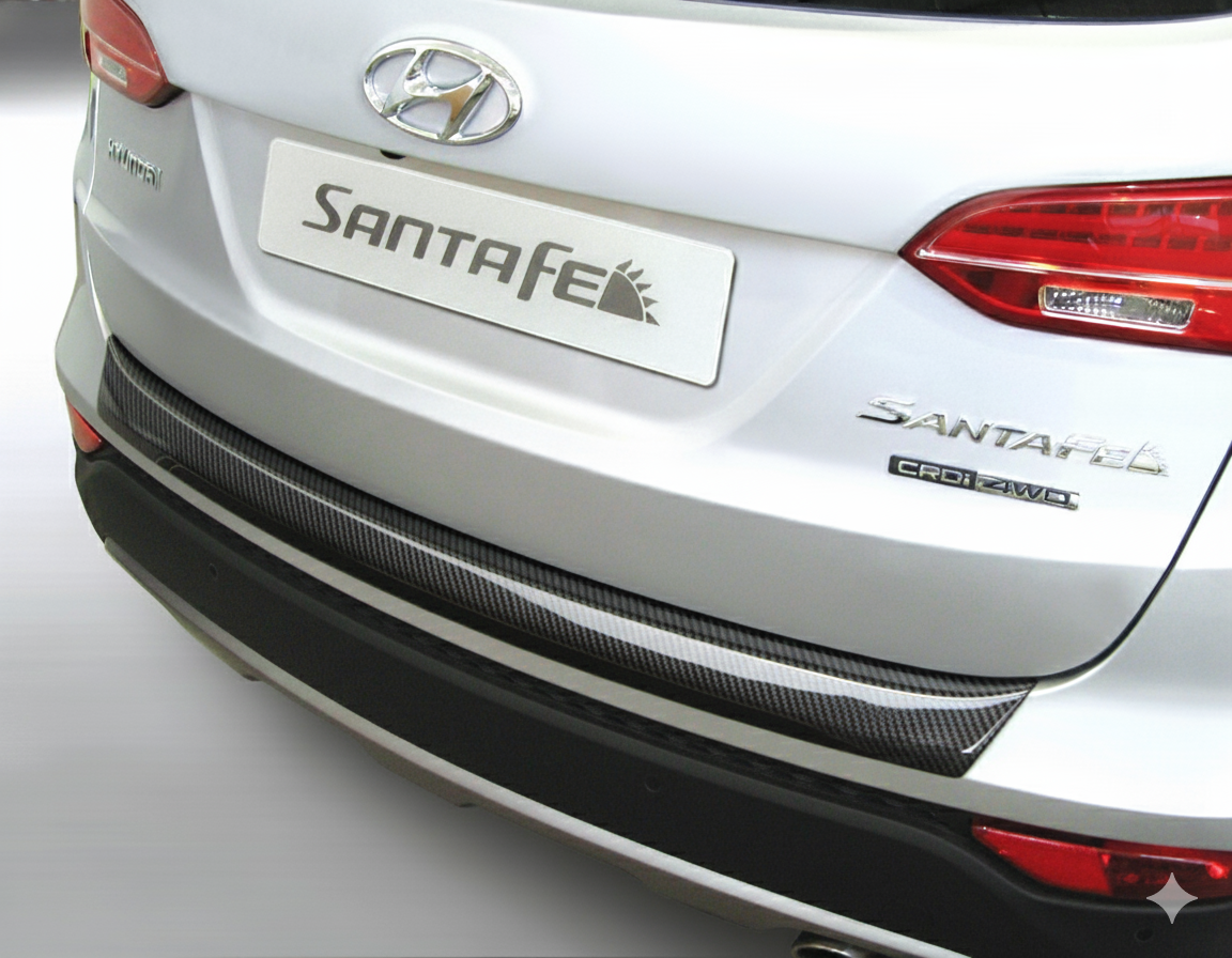 RGM REARGUARD FITS HYUNDAI SANTA FE 2012-2015 Silver/Black/Gloss Black/Carbon Fiber Pattern - Image 4