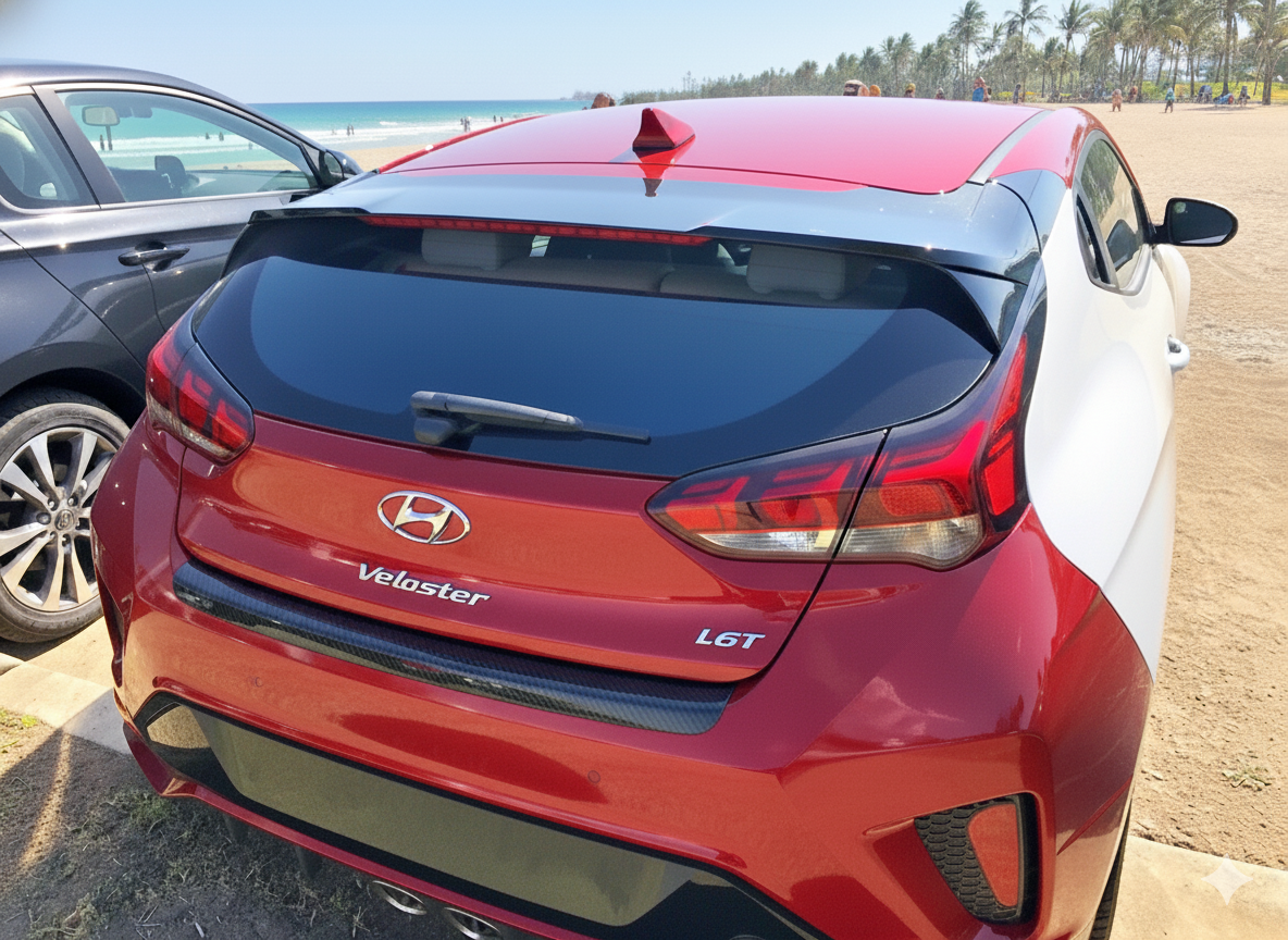 RGM REARGUARD FITS HYUNDAI VELOSTER 2019-2022 Silver/Carbon Pattern/Gloss Black/Black - Image 8