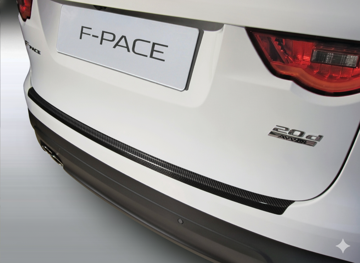 RGM REARGUARD FITS JAGUAR F PACE 2016-2020 Silver/Carbon Pattern/Gloss Black/Black - Image 3