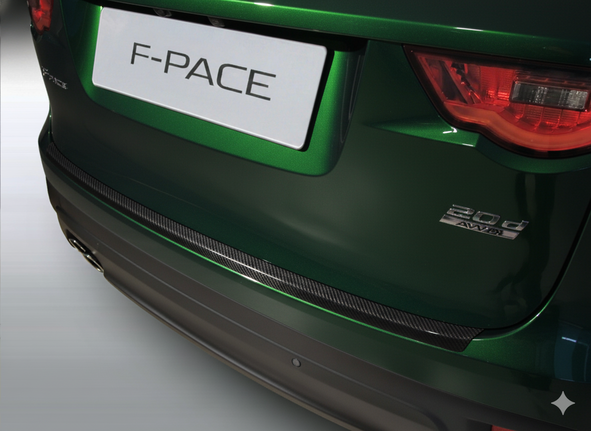 RGM REARGUARD FITS JAGUAR F PACE 2016-2020 Silver/Carbon Pattern/Gloss Black/Black - Image 2