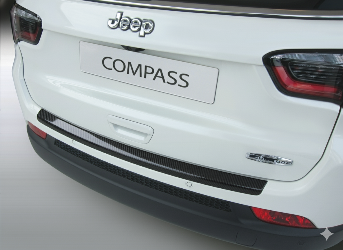RGM REARGUARD FITS JEEP COMPASS 2017-2021 Silver/Carbon Pattern/Gloss Black/Black - Image 4
