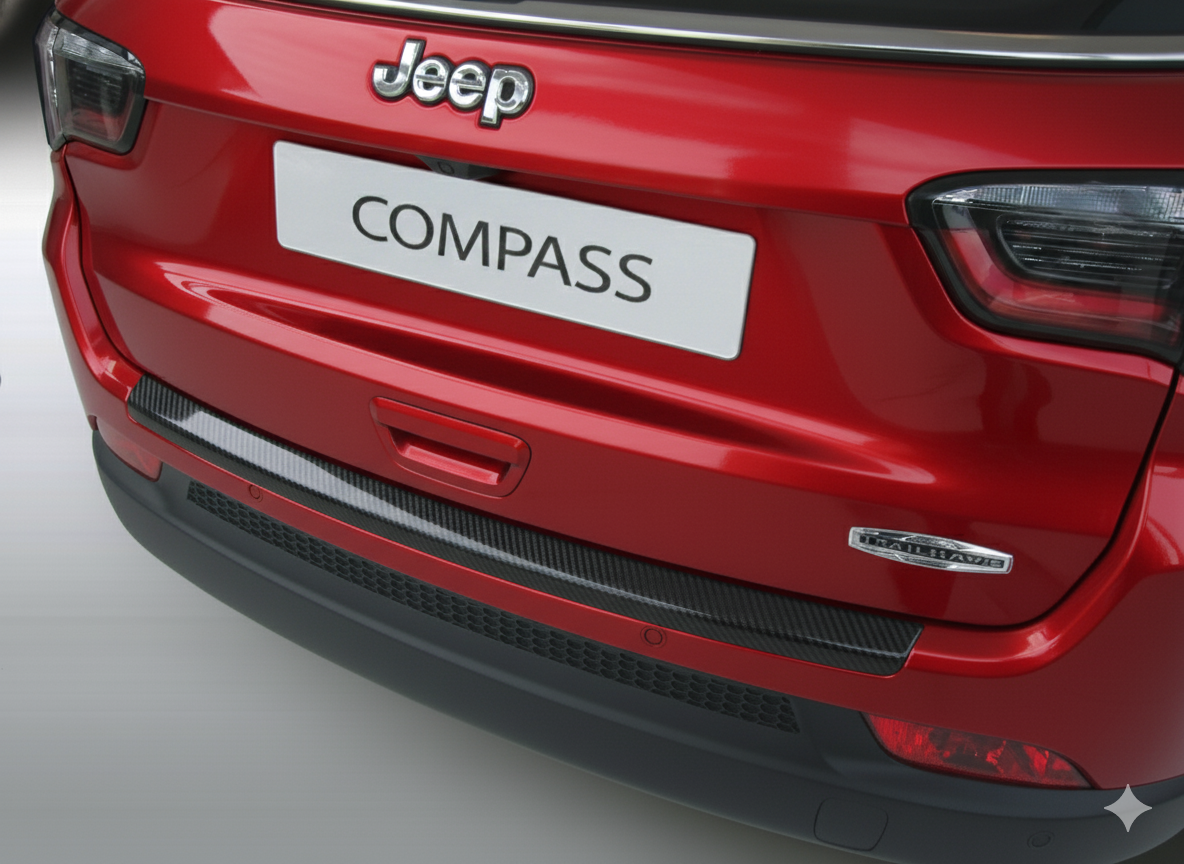 RGM REARGUARD FITS JEEP COMPASS 2017-2021 Silver/Carbon Pattern/Gloss Black/Black - Image 5