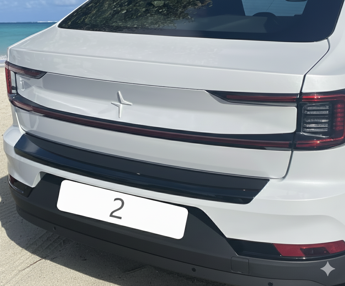 RGM REARGUARD FITS POLESTAR 2 2021-2025 Silver/Black/Gloss Black/Carbon Fiber Pattern