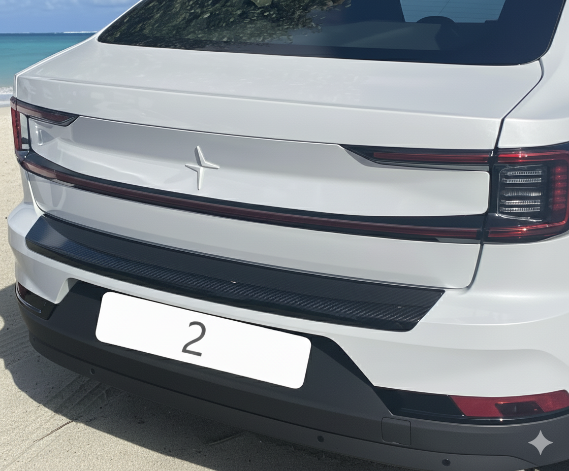 RGM REARGUARD FITS POLESTAR 2 2021-2025 Silver/Black/Gloss Black/Carbon Fiber Pattern - Image 2