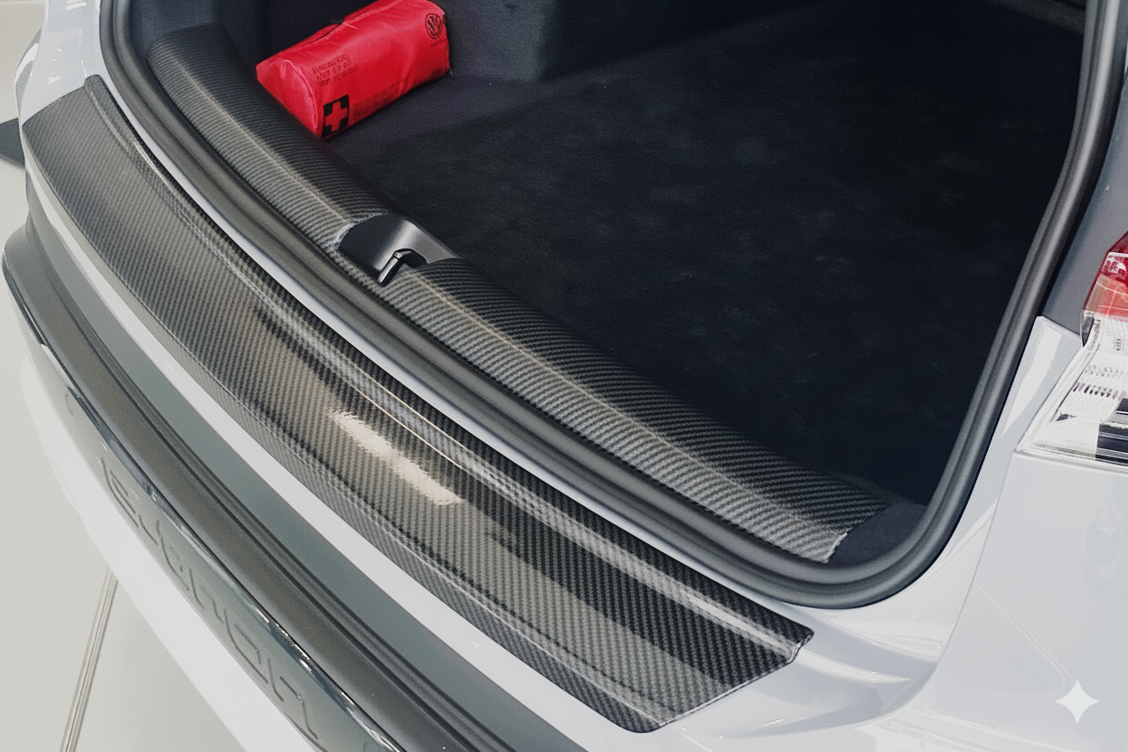 RGM Rearguard fits AUDI Q4 E-TRON / E-TRON SPORTBACK 2022-2025 Silver/Black/Gloss Black/Carbon Fiber Pattern - Image 2