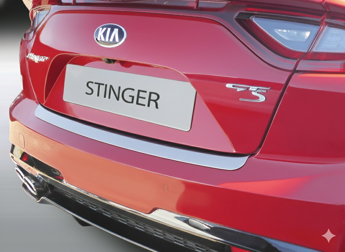 RGM REARGUARD FITS KIA STINGER 2019-2023 Silver/Black/Gloss Black/Carbon Fiber Pattern - Image 2