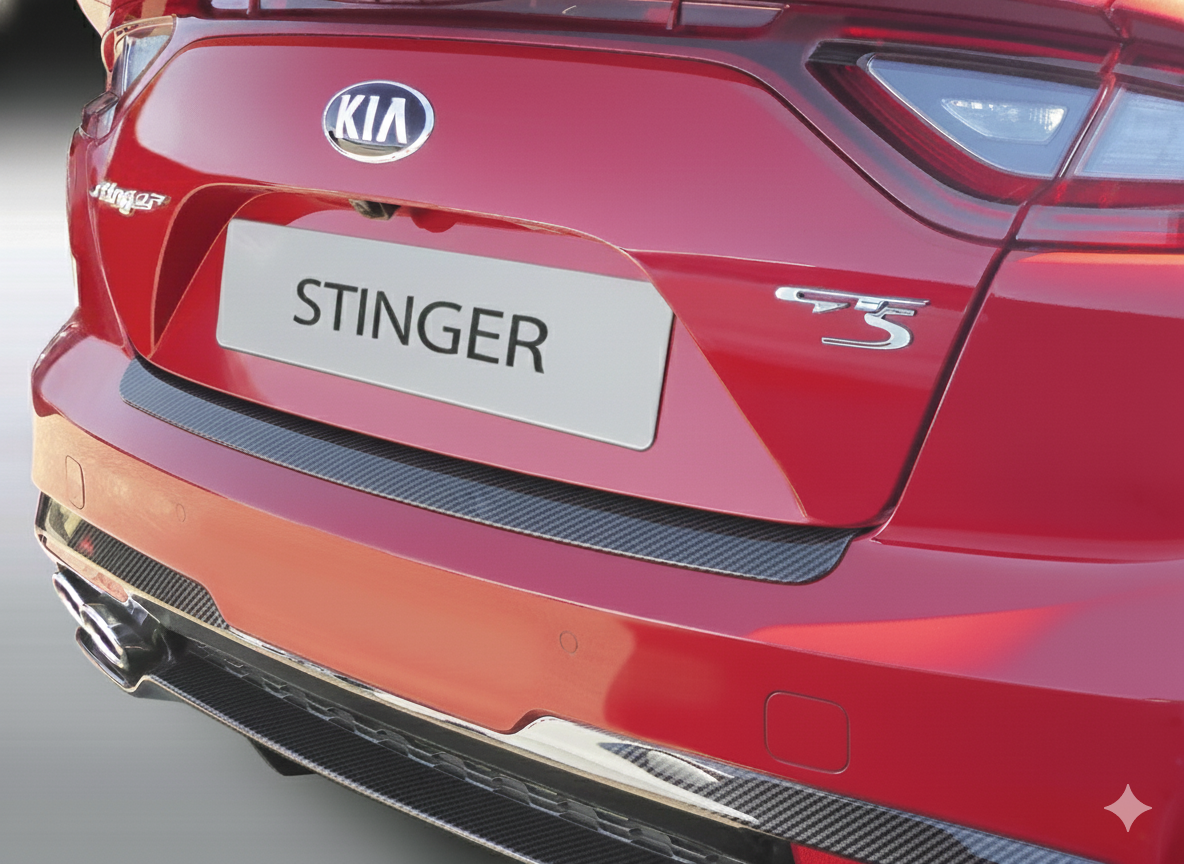RGM REARGUARD FITS KIA STINGER 2019-2023 Silver/Black/Gloss Black/Carbon Fiber Pattern - Image 4