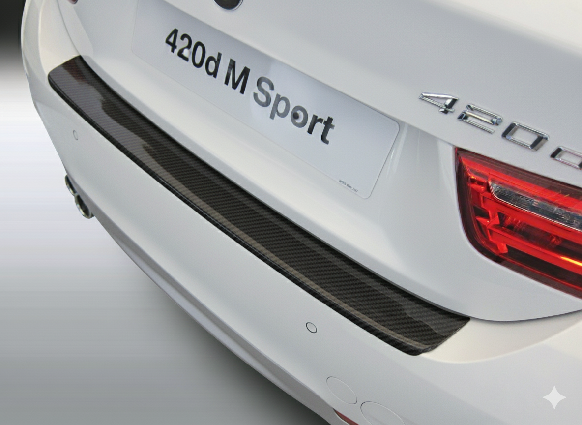 RGM REARGUARD FITS BMW F36 4 SERIES GRAN COUPE 'M' SPORT 2014-2020 Silver/Carbon Pattern/Gloss Black/Black - Image 4