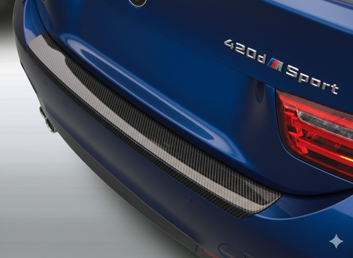 RGM REARGUARD FITS BMW F36 4 SERIES GRAN COUPE SE/SPORT/LUXURY 2014-2020 Silver/Carbon Pattern/Gloss Black/Black - Image 4