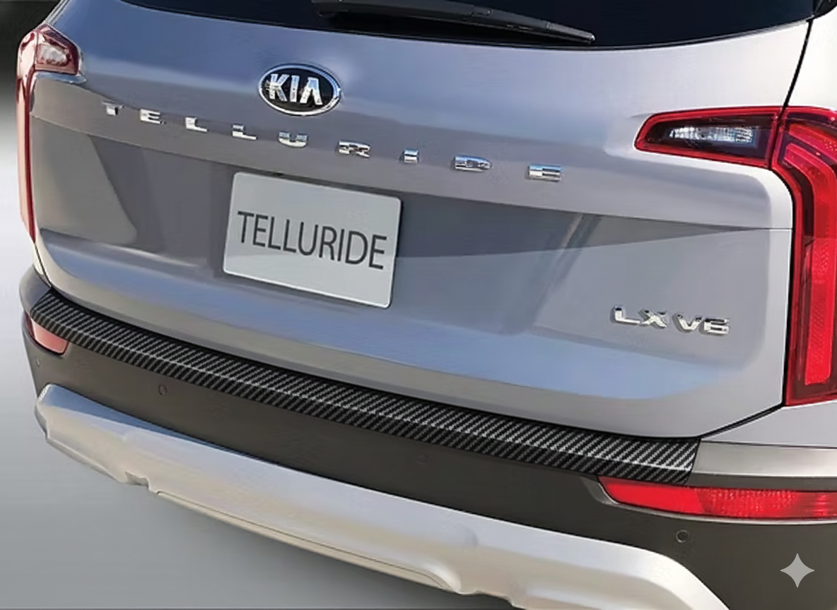 RGM REARGUARD FITS KIA TELLURIDE 2019-2022 Silver/Carbon Pattern/Gloss Black/Black - Image 2