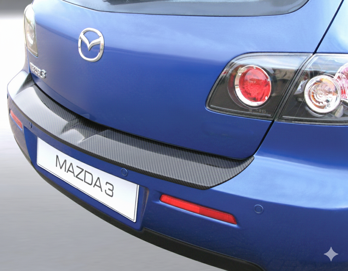 RGM REARGUARD FITS MAZDA 3 2006-2009 Silver/Black/Gloss Black/Carbon Fiber Pattern - Image 3