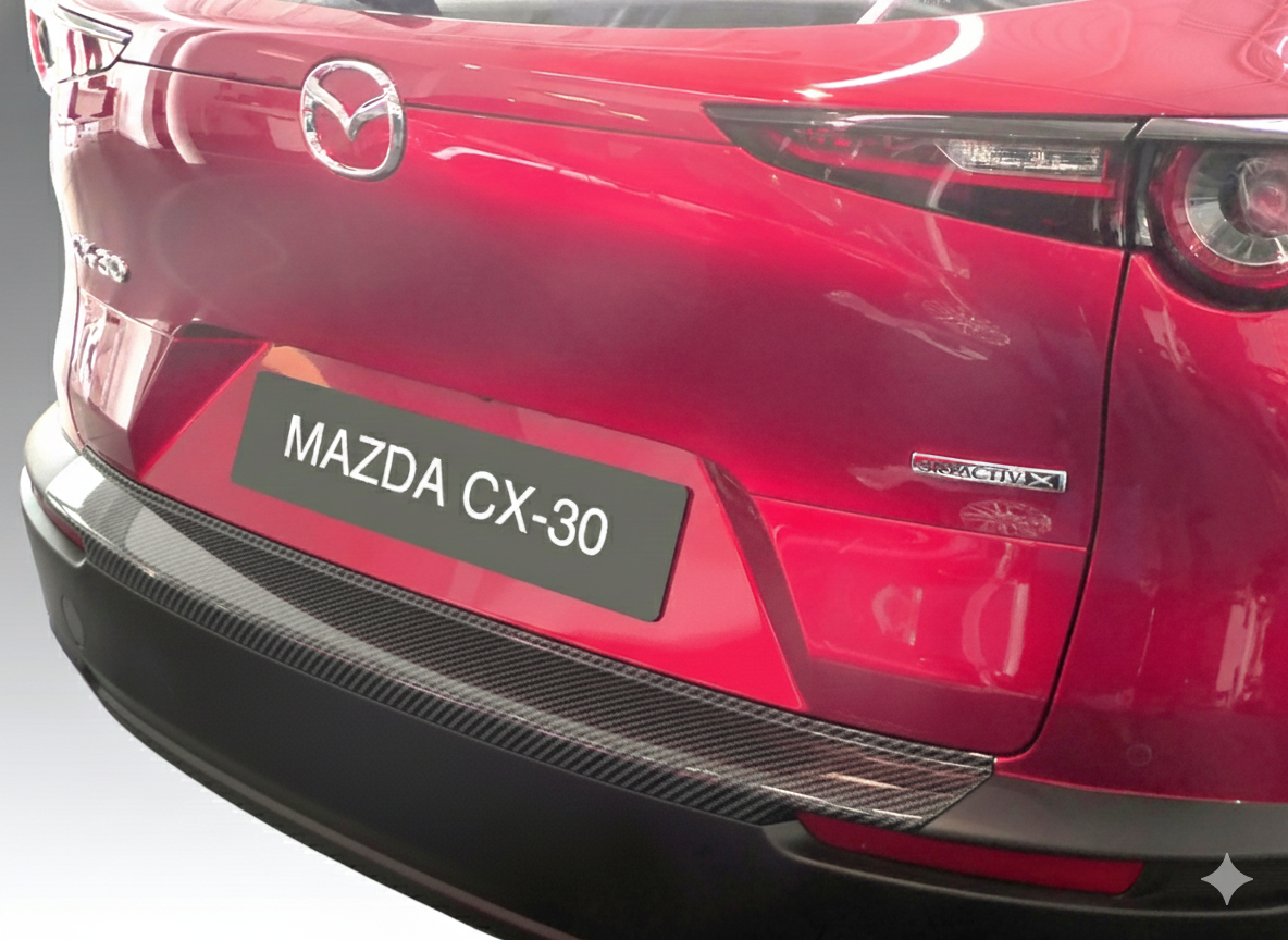 RGM REARGUARD FITS MAZDA CX30 2020-2025 Silver/Black/Gloss Black/Carbon Fiber Pattern - Image 2